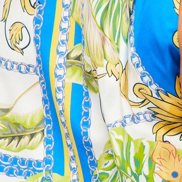 LAST ONE! 2-Piece Printed Padded Shoulder Pants Set - Picture 8 of 8